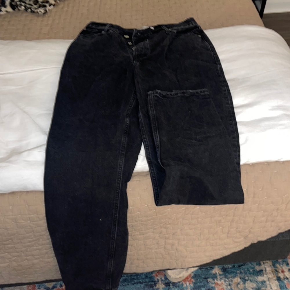 Abercrombie and Fitch Black Dad Jeans